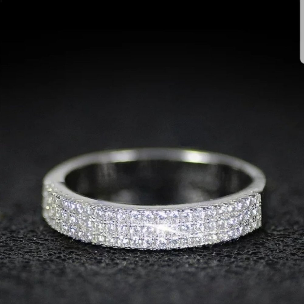 Wedding engagement bridal proposal band new ring - Picture 3 of 5